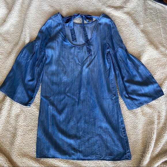 Anthropologie Cloth & Stone Chambray Dress XS - Picture 6 of 6